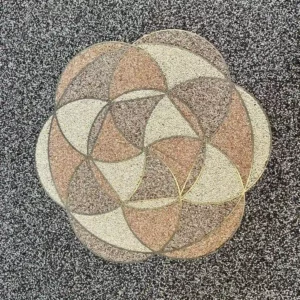 rosace moquette marbre motif rosace