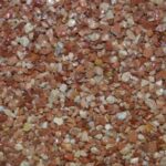 rouge brique granulat marbre coloris rouge brique